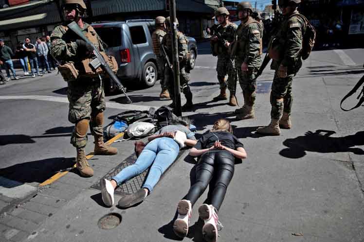 Represión policial-calles de Chile