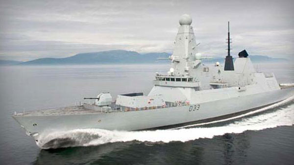 El buque destructor HMS Dauntless