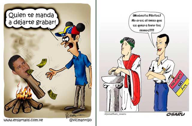 Caricatura - Venezuela Capriles y Calderas