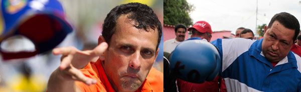 Chavez y Capriles