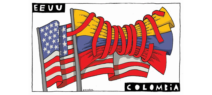 Caricatura: EE.UU. - Colombia