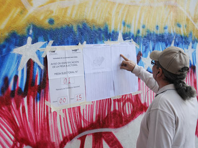 Votante venezolano