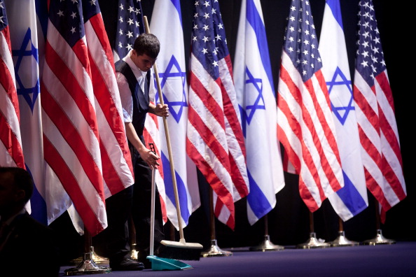 Banderas de Israel y EEUU