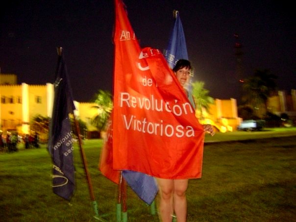 Argentina Laura Mor de visita en el Moncada 