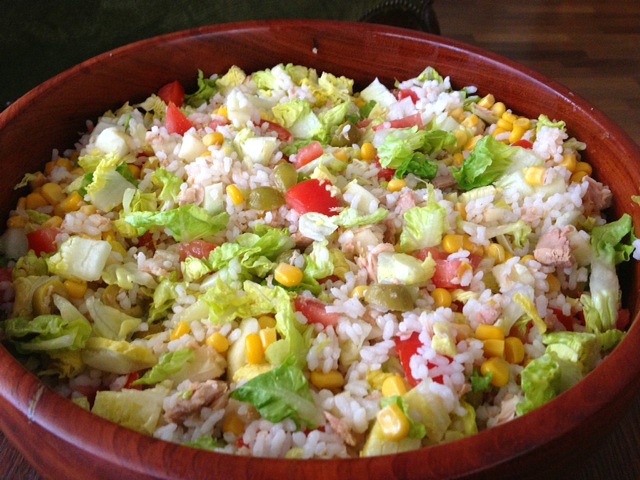 ensalada de arroz combinable