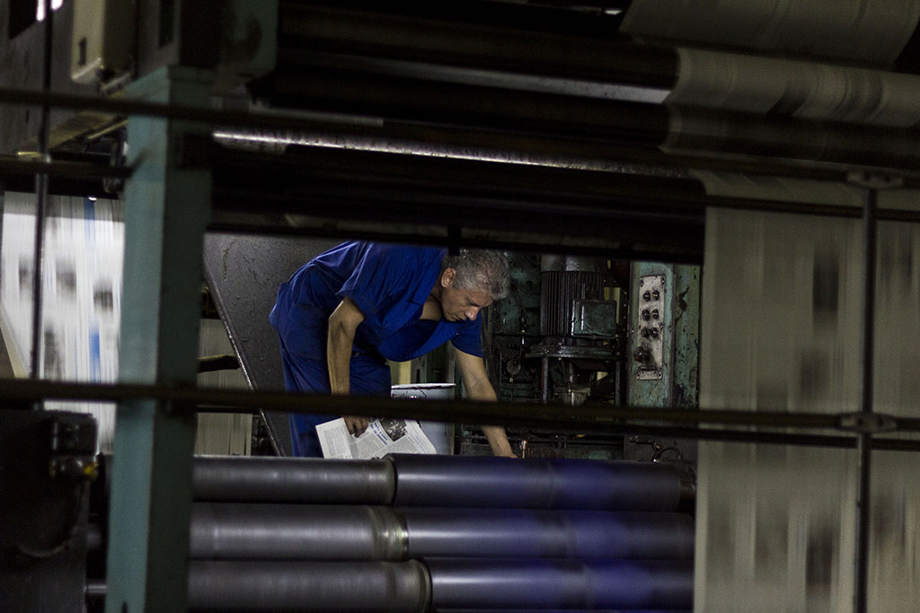 Proceso de producción en el poligráfico 17