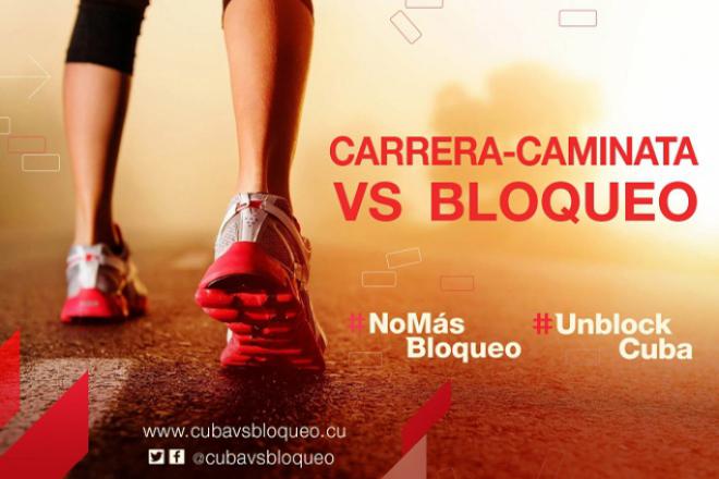 Carrera caminta contra el bloqueo