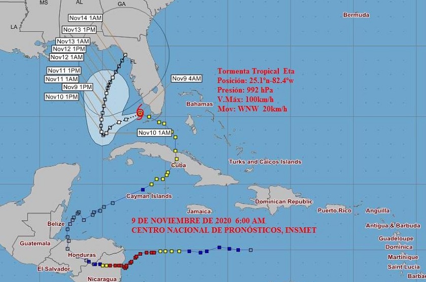 Eta Golfo de Mexico