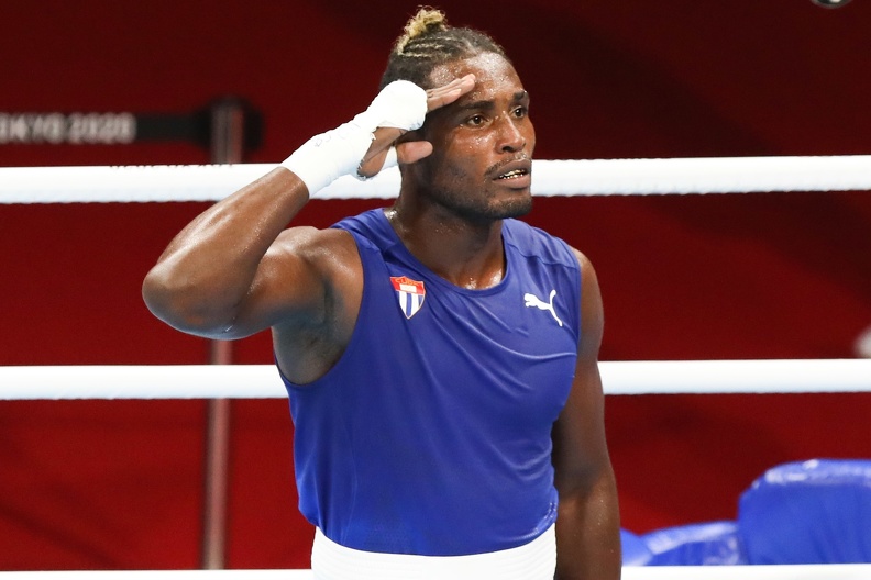 Julio César la Cruz - Saludo - Boxeo 91 kg - Final - JJOO Tokio 2020