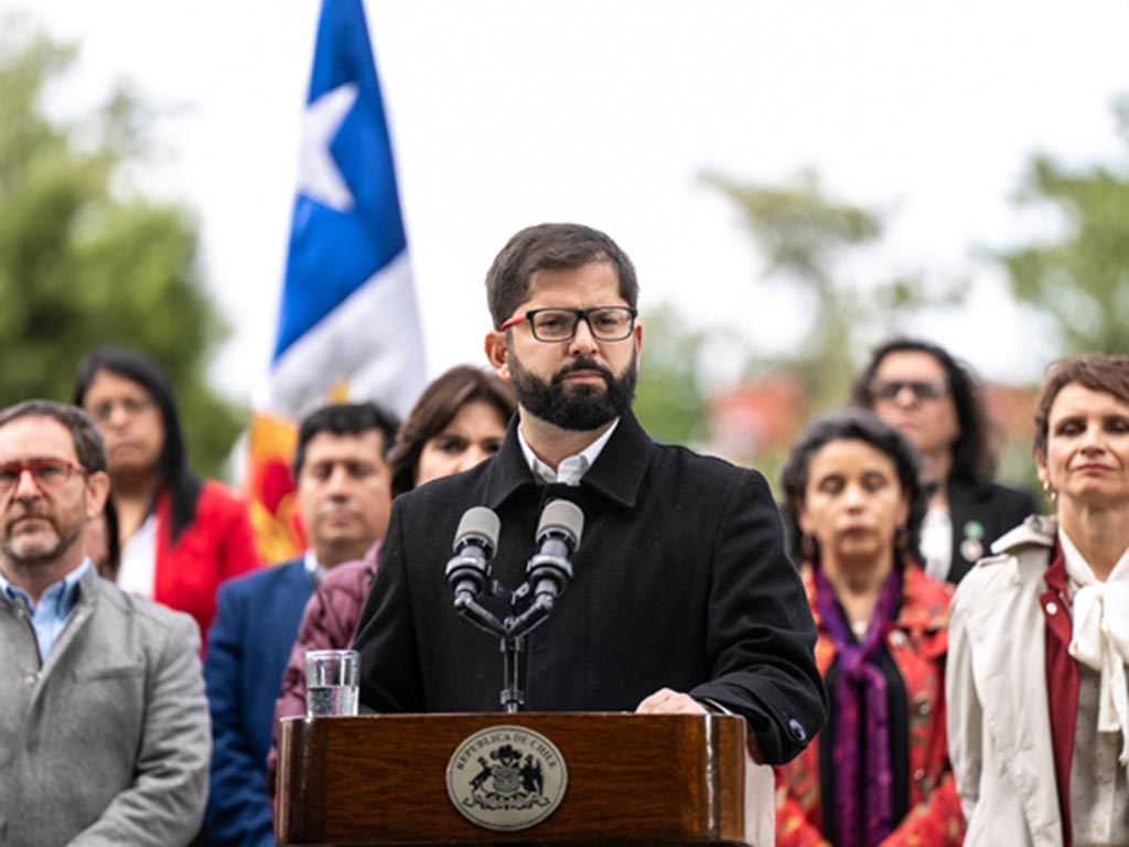 Gabriel Boric la comunidad visitó la Araucanía