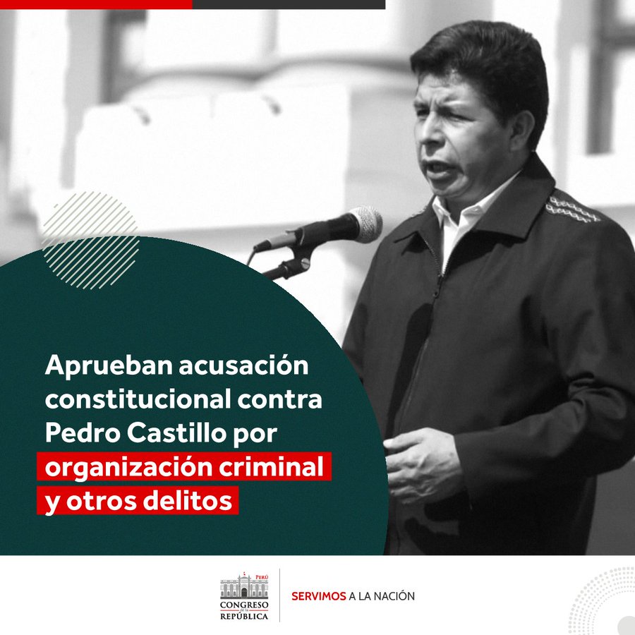 Pedro Castillo acusación constitucional 