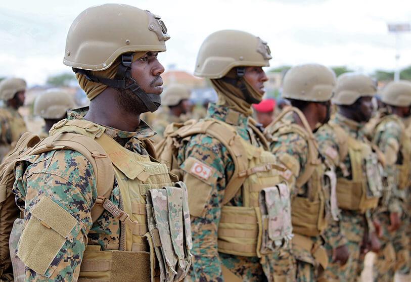 Militares somalíes