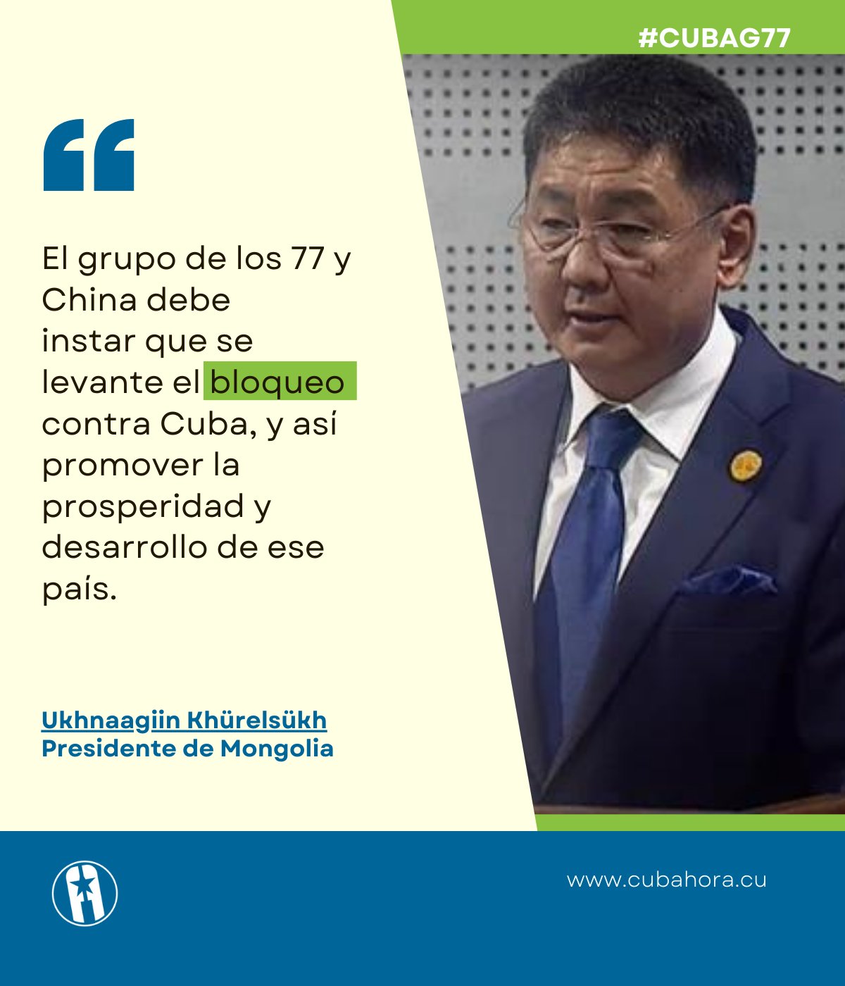 Presidente de Mongolia