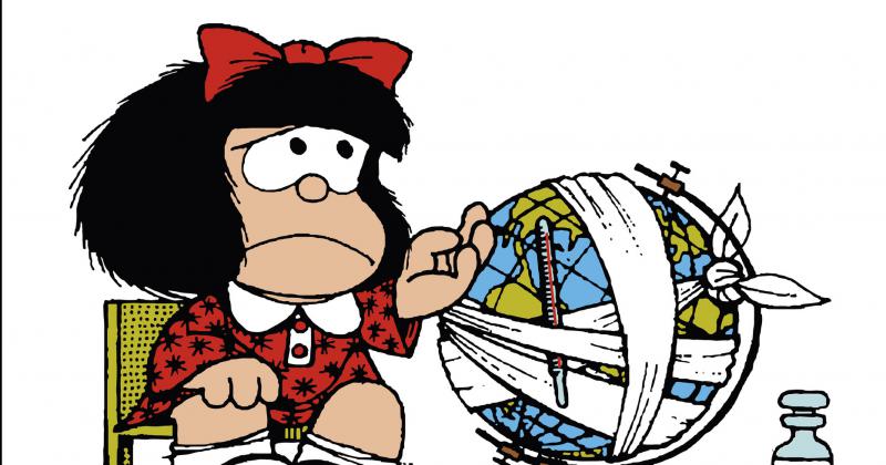 Mafalda globo terráqueo