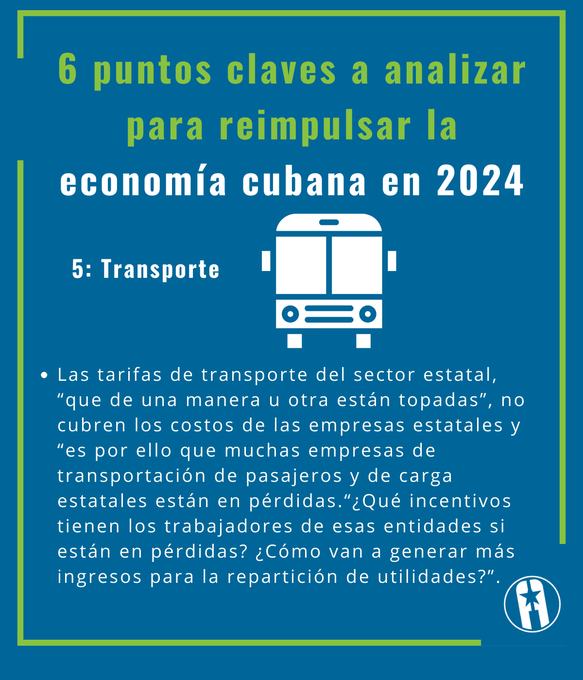 6 puntos claves a analizar para reimpulsar la economía cubana en 2024