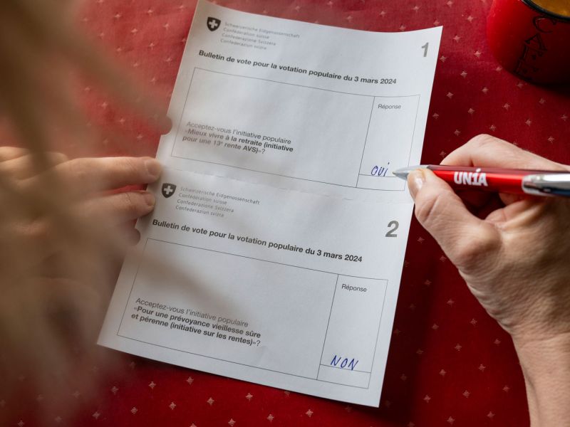 Votación en Suiza