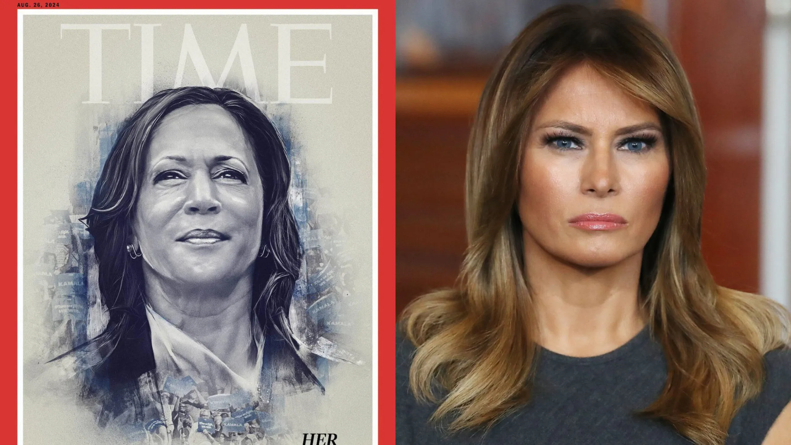 Kamala Harris y Melania Trump 