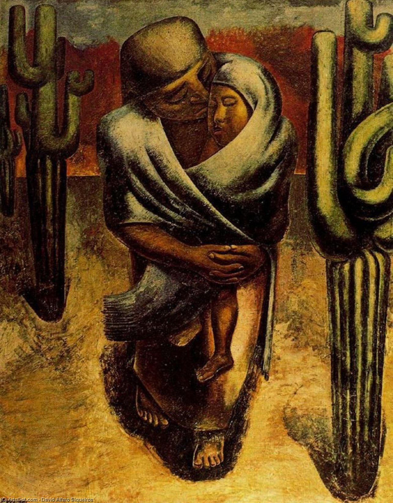 Ilustración: Madre Campesina, de David Alfaro Siqueiros.