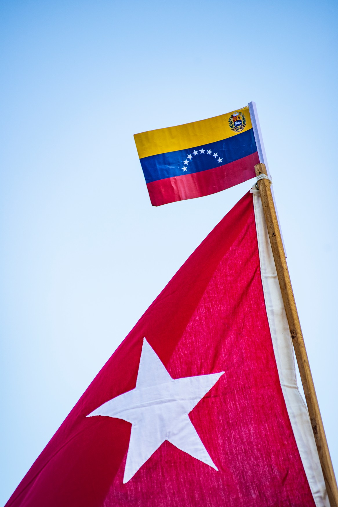 Concentración en la Tribuna Antimperialista, La Habana, en respaldo a Venezuela. / Adrián Juan Espinosa 